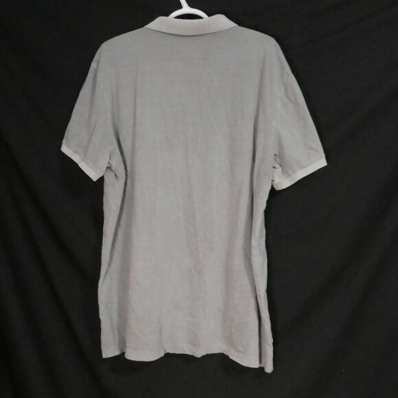 CALVIN KLEIN | XXL | Classic Grey Cotton Polo Shirt with Pocket - Picture 2 of 12